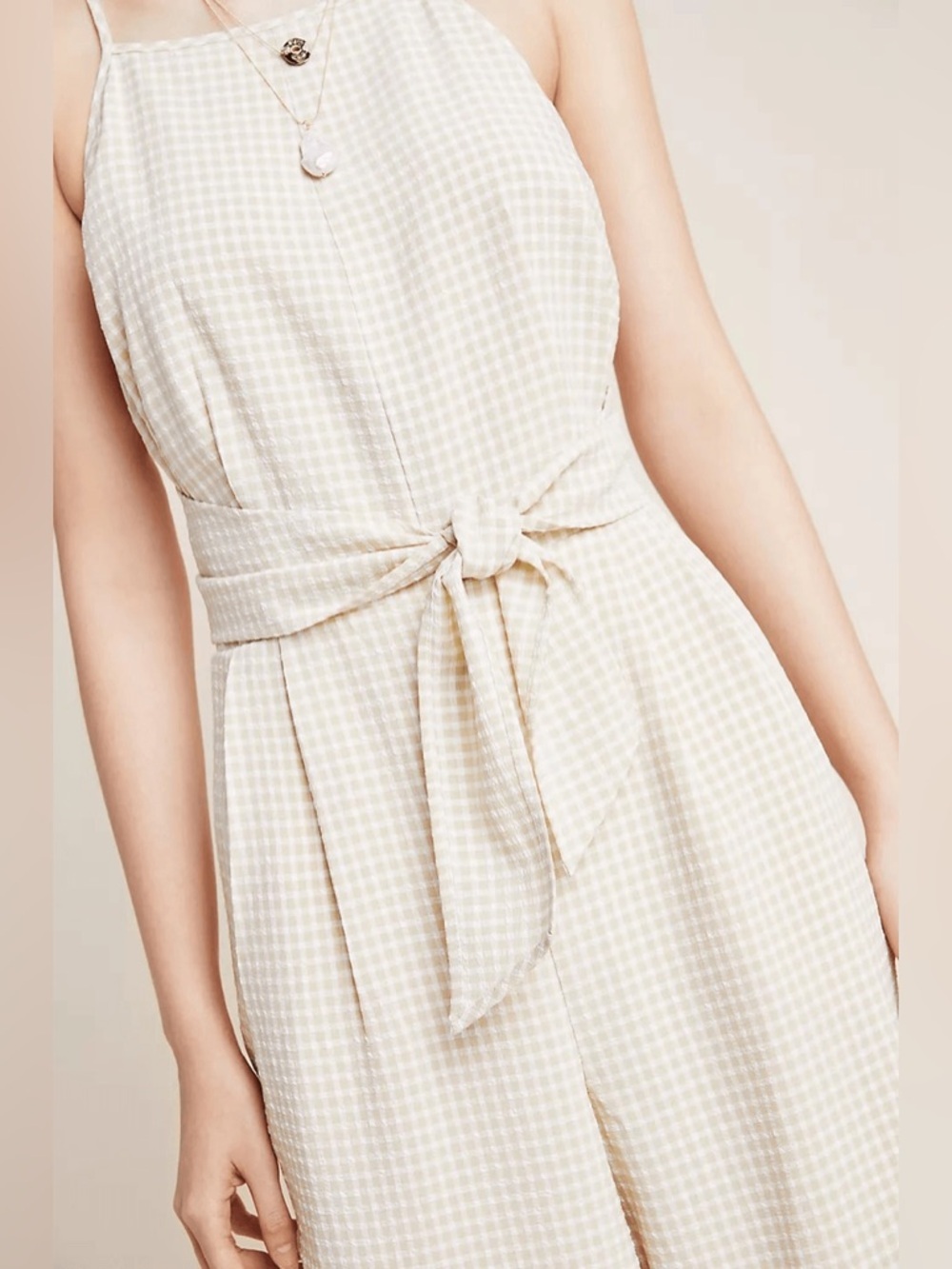 Greylin Gingham Jumpsuit - Picture 2 of 9